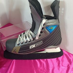 Bauer Gray and Blue Athletic Shoes